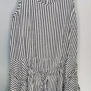 Striped Black and White Dress